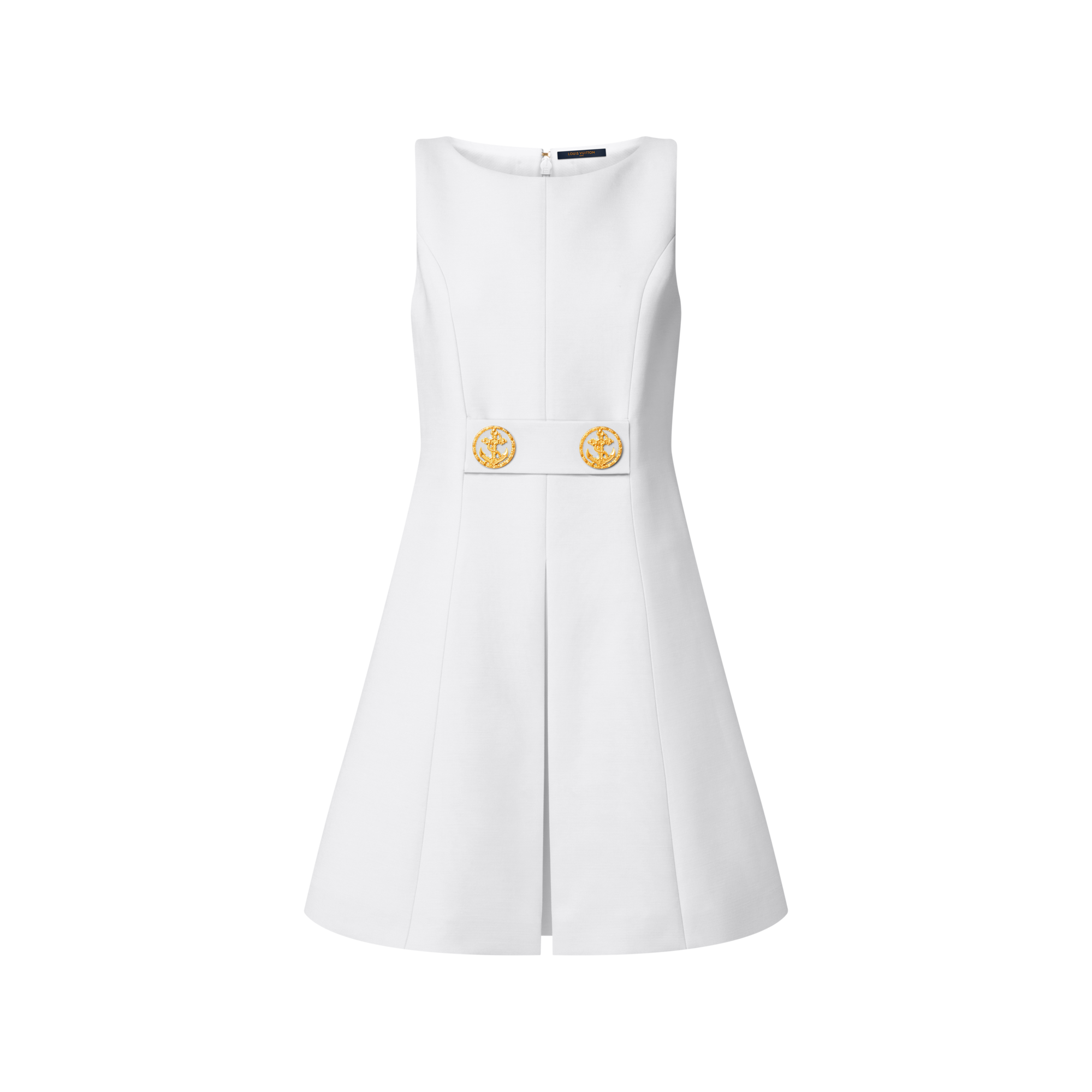 LOUIS VUITTON スパンコールコントラストドレス 34 LVボタン Designer Dresses For Women | Louis Vuitton